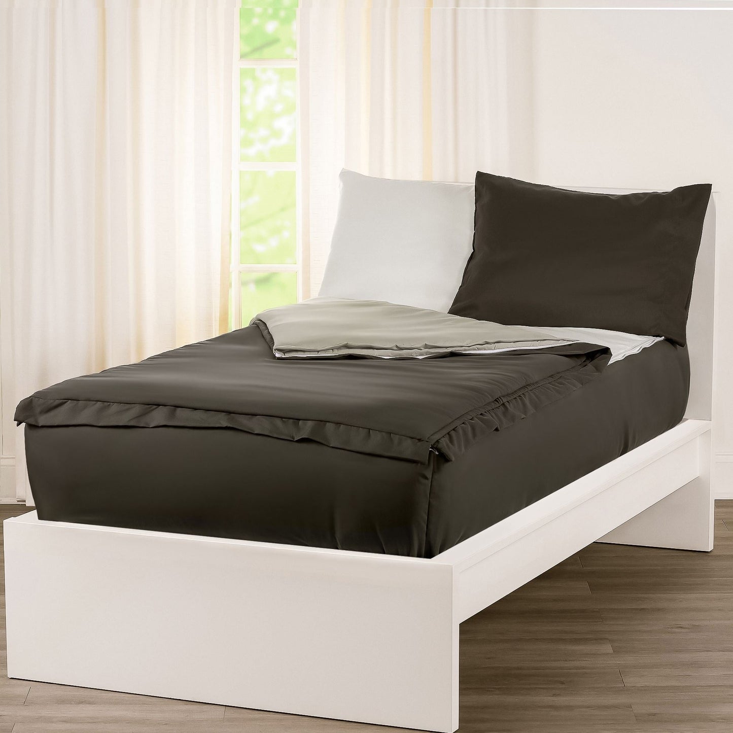 Ensemble de literie à fermeture éclair Siscovers Pewter Bunkie Deluxe