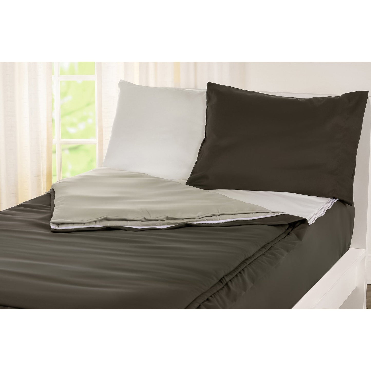 Ensemble de literie à fermeture éclair Siscovers Pewter Bunkie Deluxe