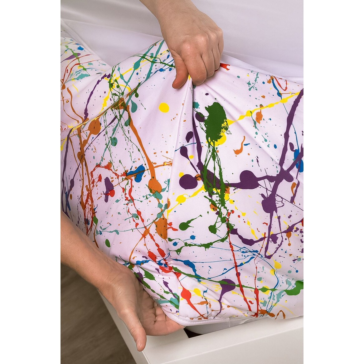 Ensemble de literie Siscovers Splashed and Splattered Bunkie Deluxe avec fermeture éclair