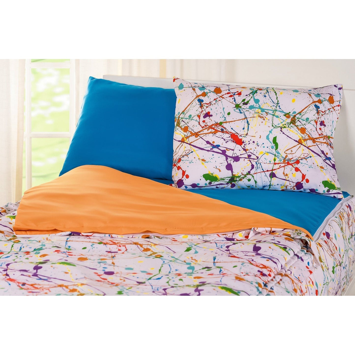 Ensemble de literie Siscovers Splashed and Splattered Bunkie Deluxe avec fermeture éclair