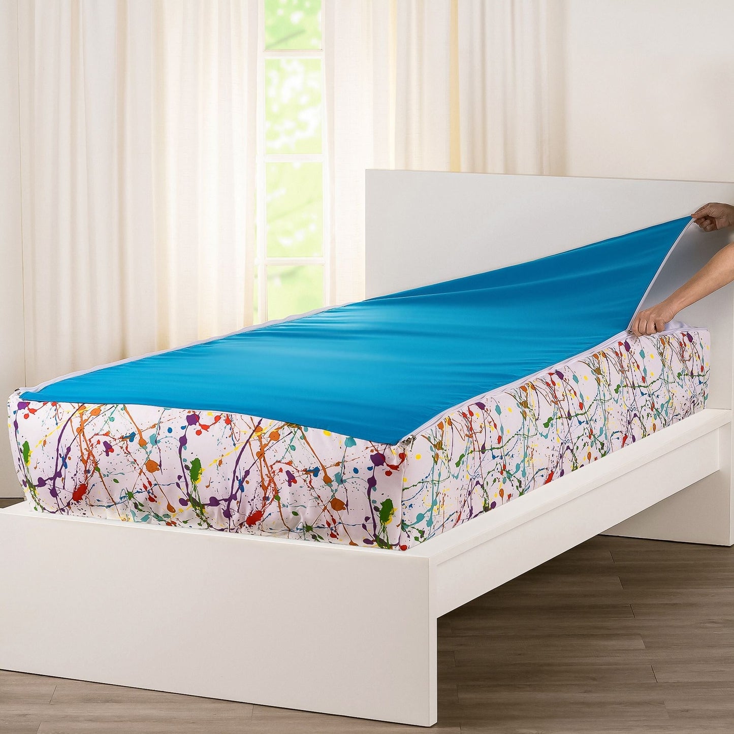Ensemble de literie Siscovers Splashed and Splattered Bunkie Deluxe avec fermeture éclair
