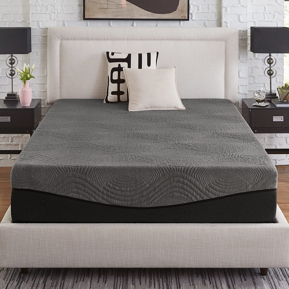 Matelas en mousse à mémoire de forme au charbon actif de 35 cm (14 pouces) Active de Slumber Solutions
