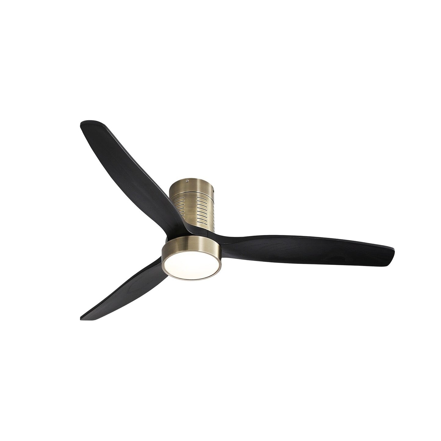 Ventilateur de plafond Sofucor à montage encastré de 52 pouces avec télécommande, moteur réversible, éclairage intégré en option.