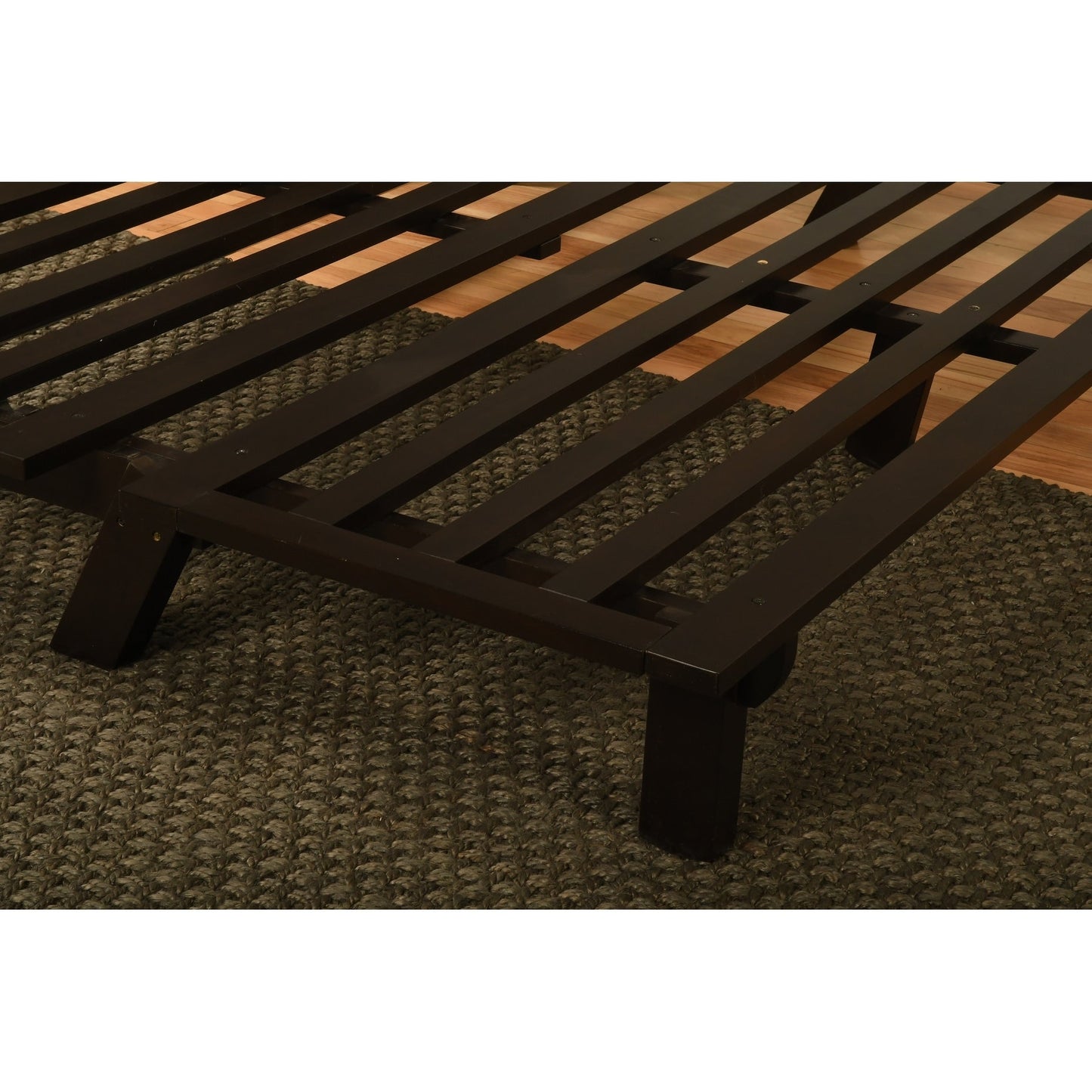 Cadre de futon Carson de Somette, finition Java (matelas non inclus)