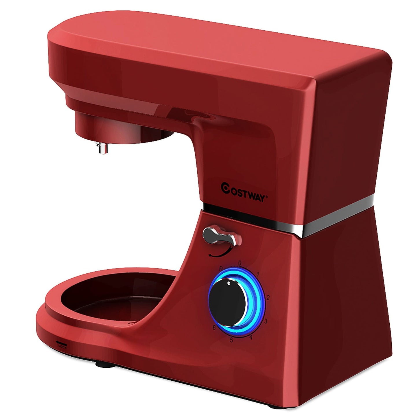 Robot pâtissier 7,5 Qt, 6 vitesses, tête inclinable, avec batteur électrique