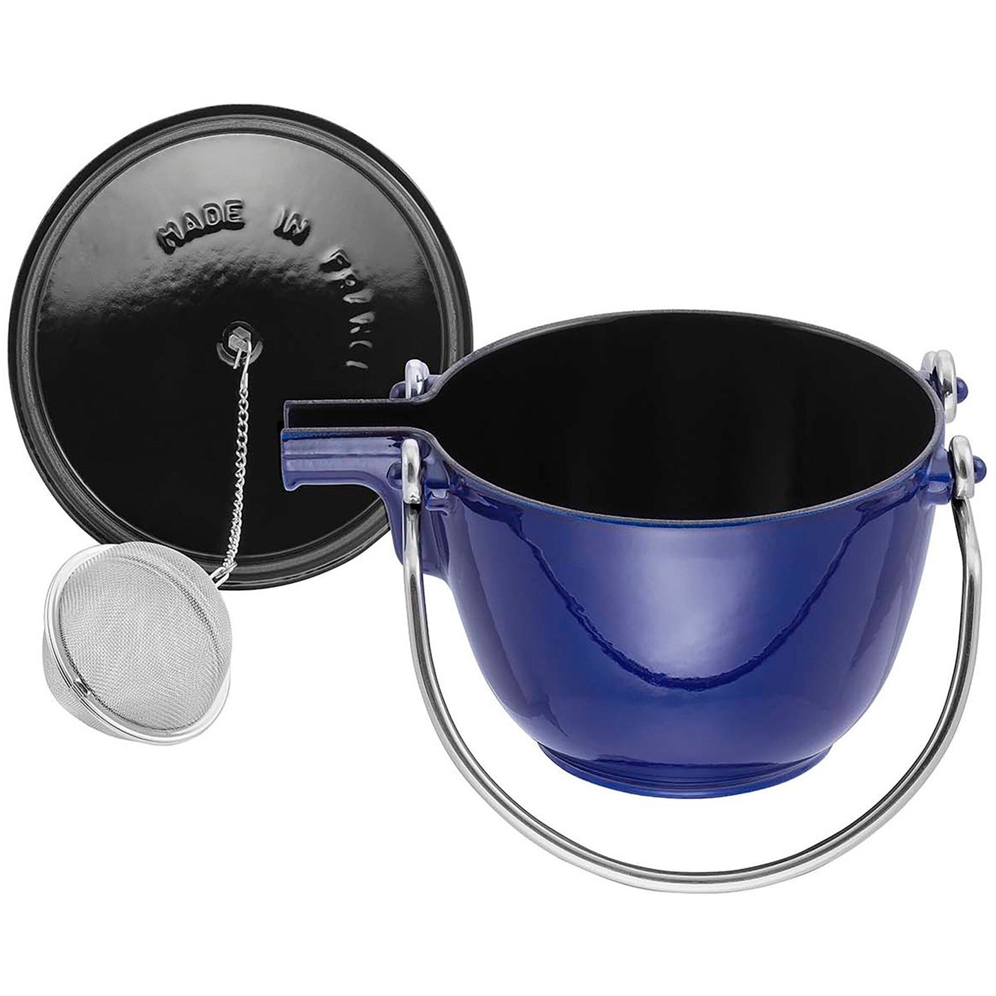 Bouilloire à thé ronde en fonte STAUB, 1 quart