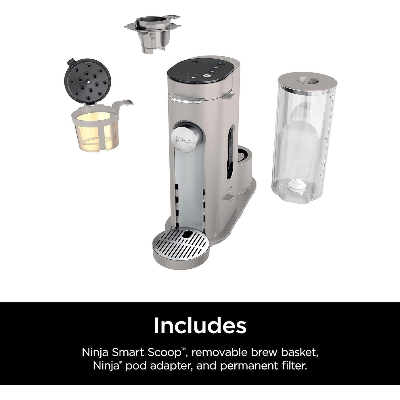 Machine à café individuelle Stone, compatible K-Cup, réservoir de 56 oz, pour café moulu, café glacé