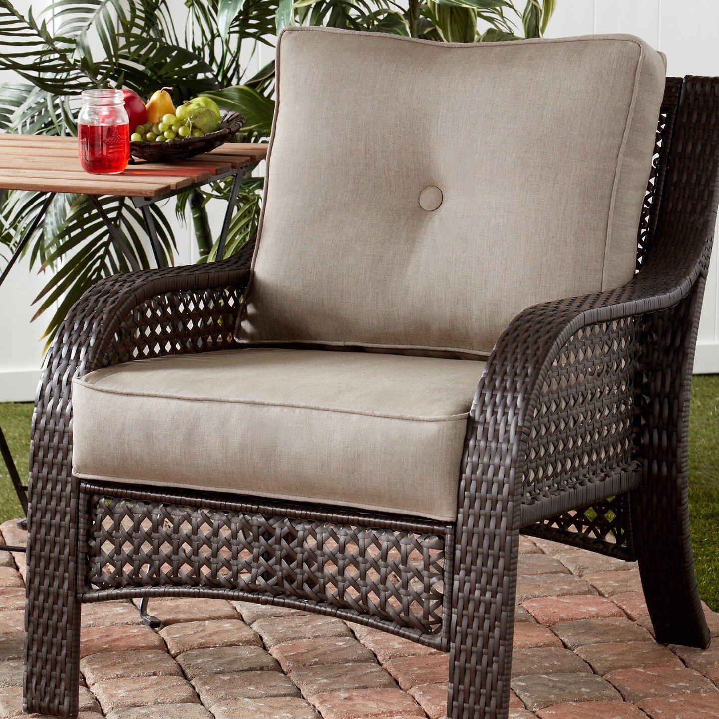 Ensemble de coussins d'extérieur Sunbrella Premium pour assise profonde, 2 pièces