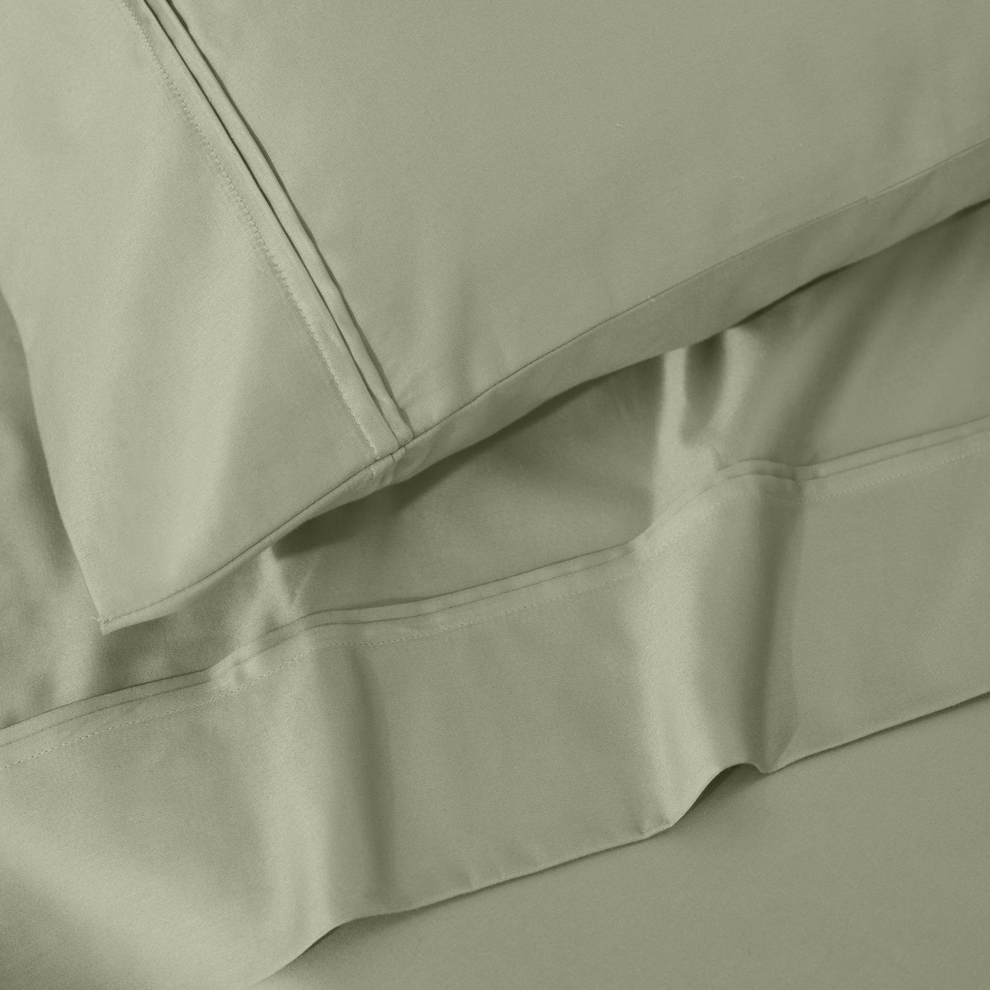 Jeu de draps uni en coton égyptien supérieur, 1200 fils, respectueux de l'environnement.