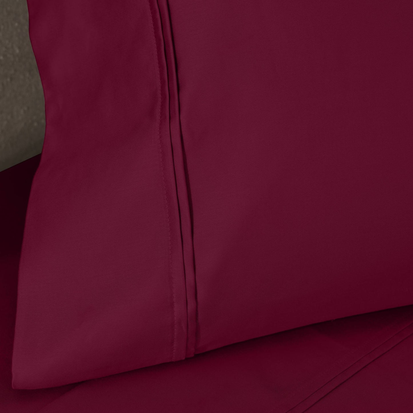 Jeu de draps uni en coton égyptien supérieur, 1200 fils, respectueux de l'environnement.