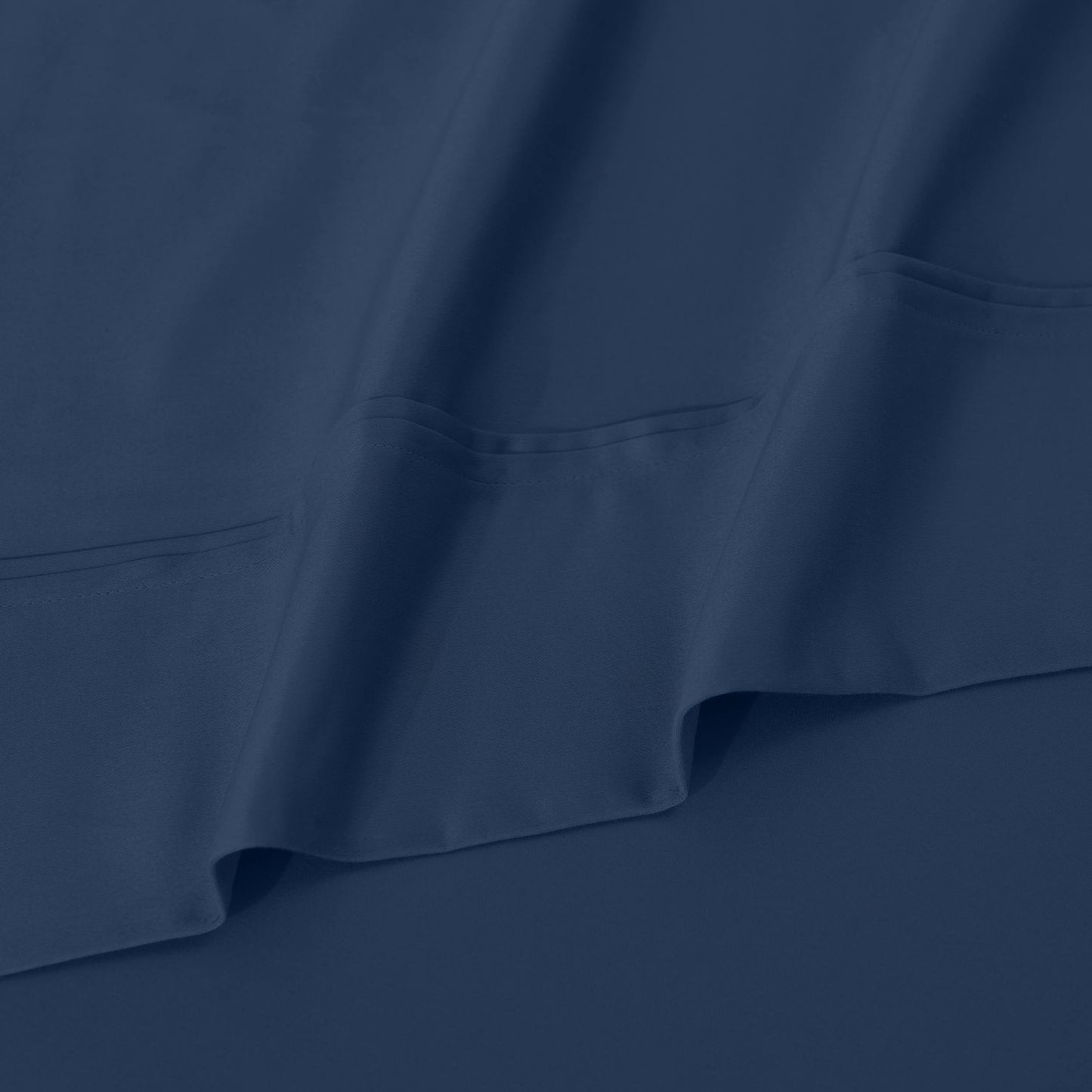 Jeu de draps uni en coton égyptien supérieur, 1200 fils, respectueux de l'environnement.