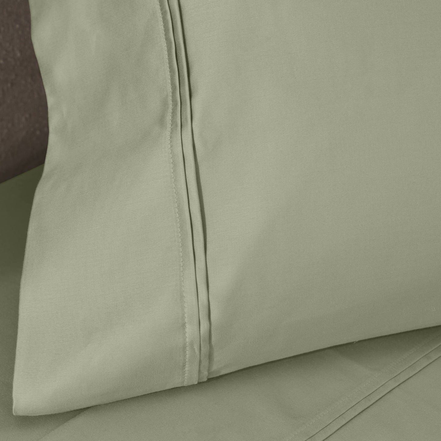 Jeu de draps uni en coton égyptien supérieur, 1200 fils, respectueux de l'environnement.
