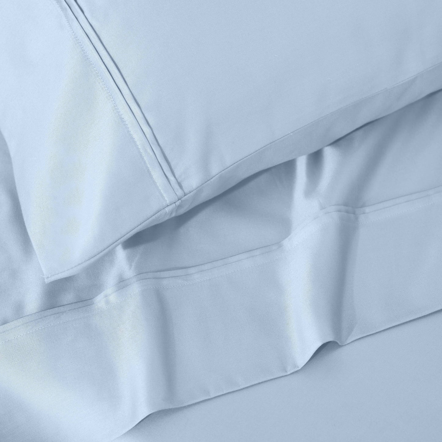 Jeu de draps uni en coton égyptien supérieur, 1200 fils, respectueux de l'environnement.