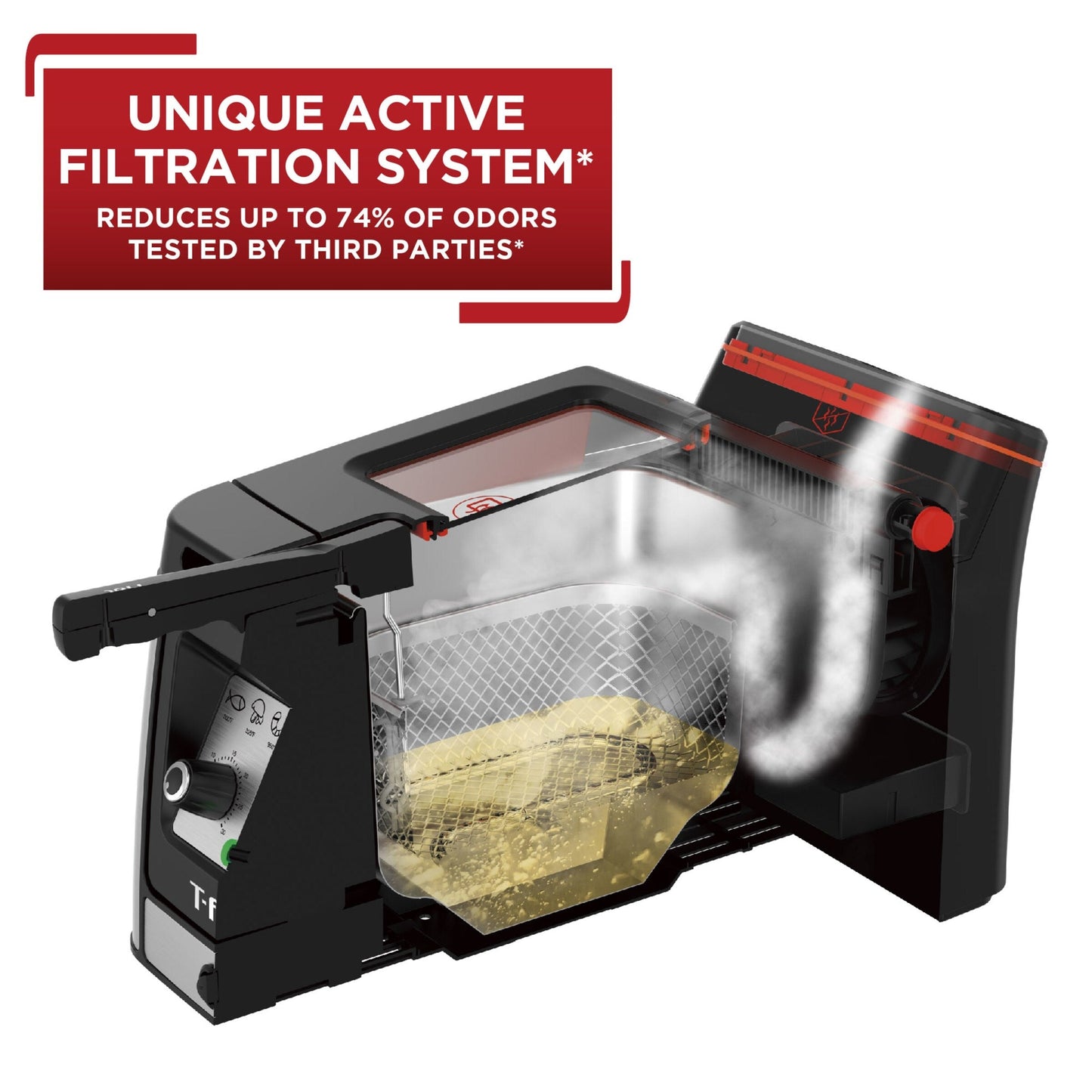 Friteuse T-fal Advanced sans odeur avec élément chauffant plongeant, capacité d'huile de 3,5 L - 3,5 litres