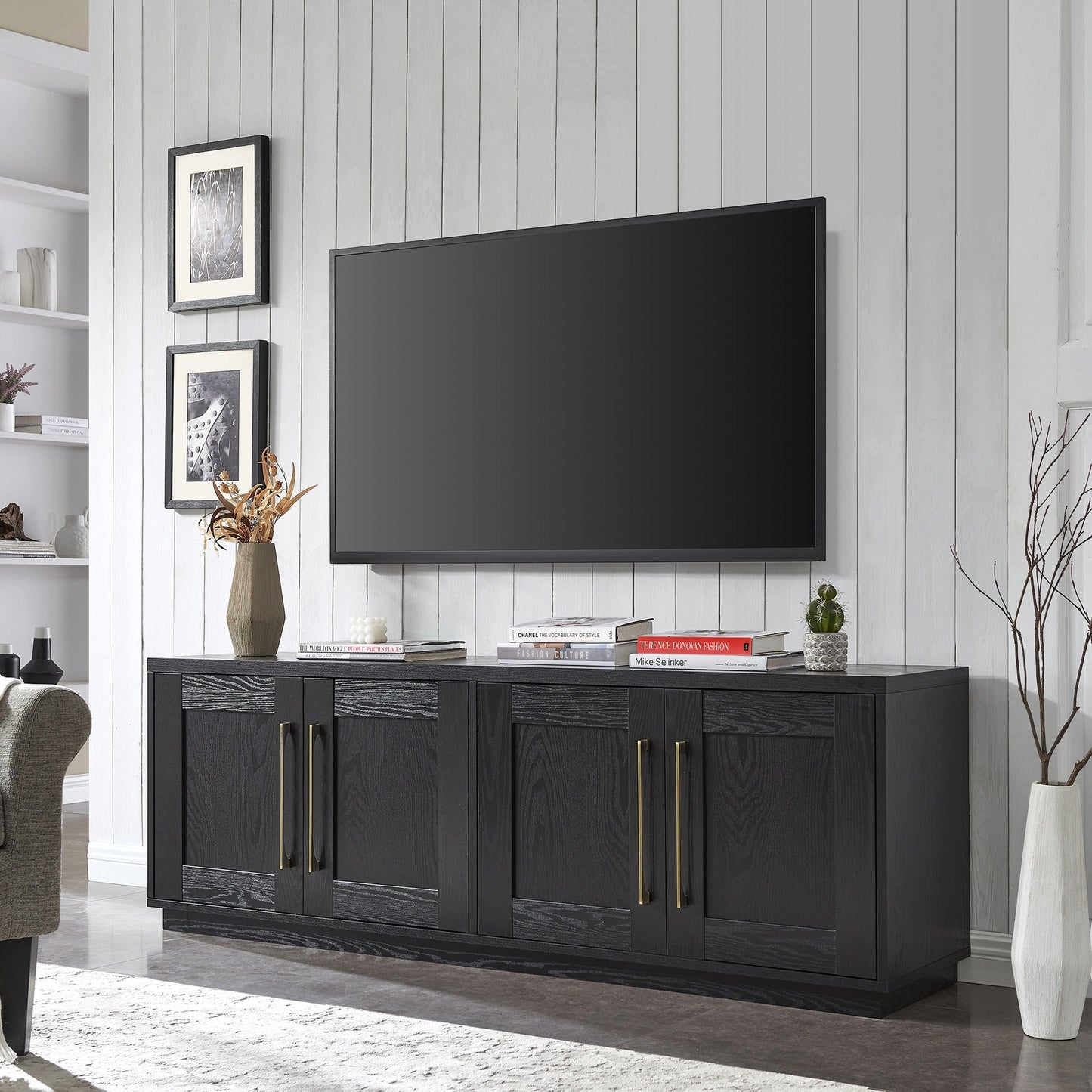 Meuble TV rectangulaire Tillman pour téléviseurs jusqu'à 75 pouces