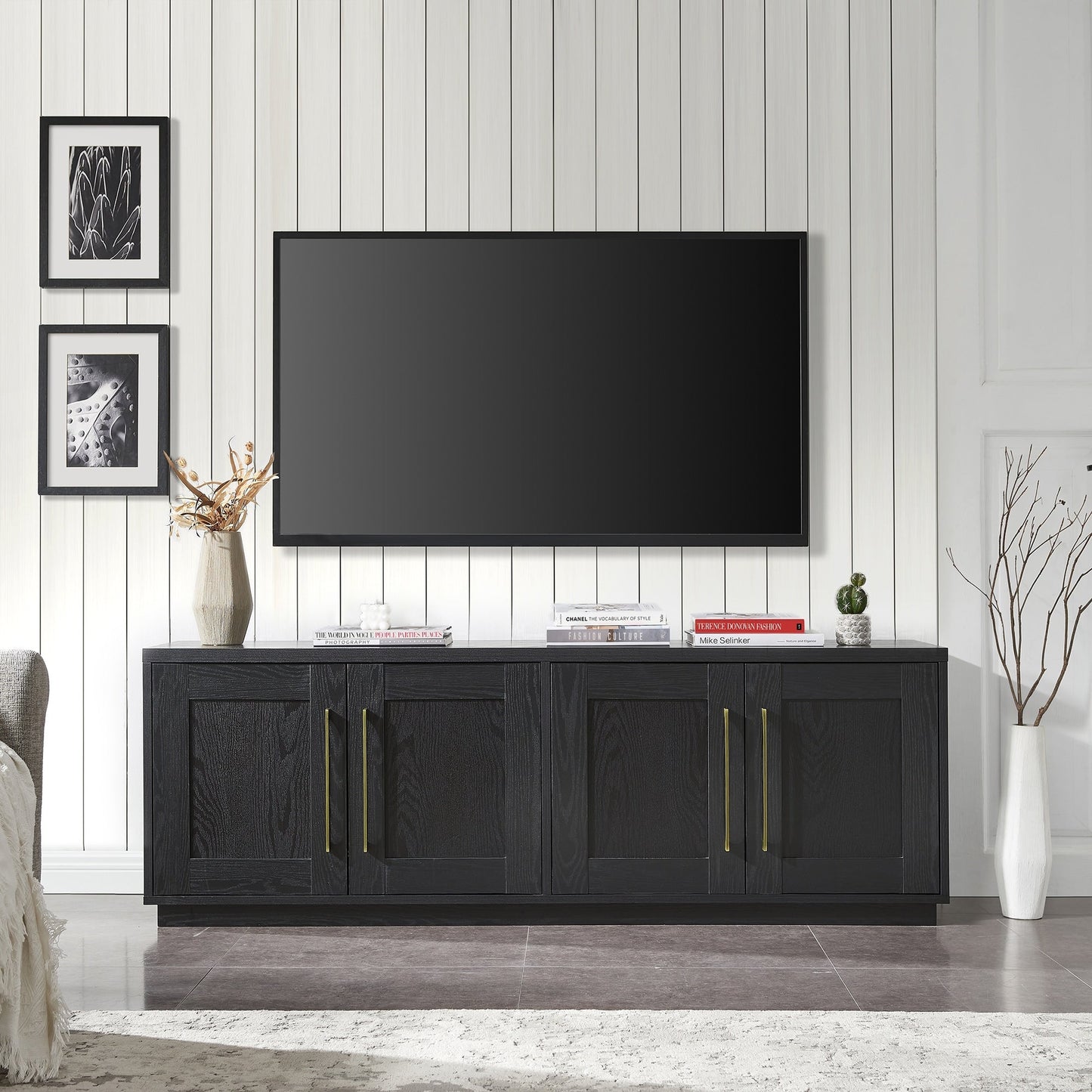 Meuble TV rectangulaire Tillman pour téléviseurs jusqu'à 75 pouces