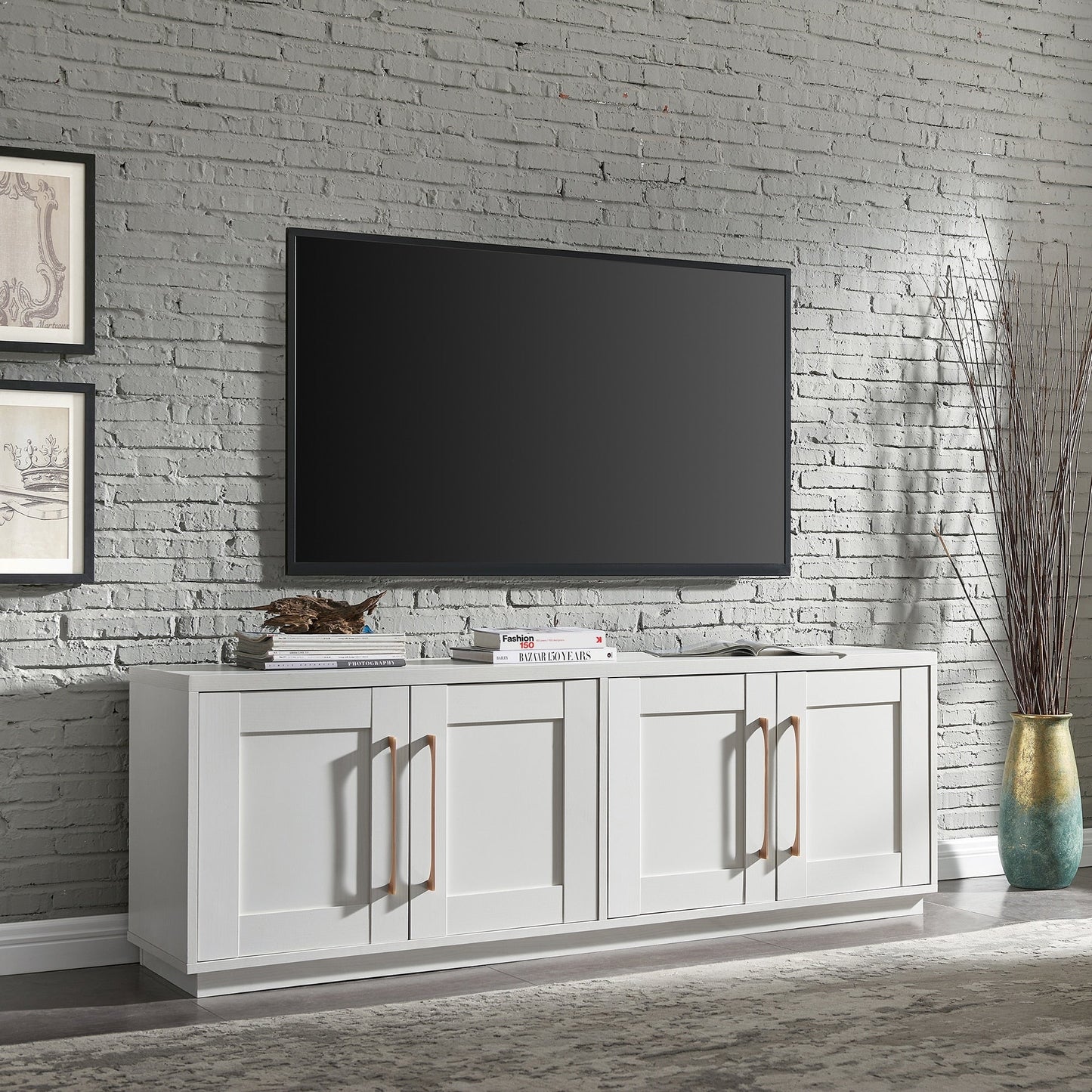 Meuble TV rectangulaire Tillman pour téléviseurs jusqu'à 75 pouces