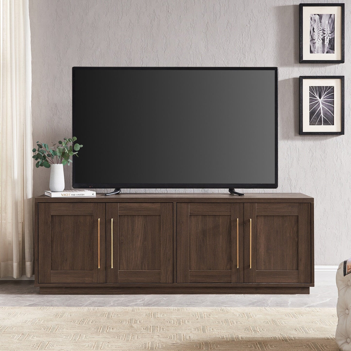 Meuble TV rectangulaire Tillman pour téléviseurs jusqu'à 75 pouces