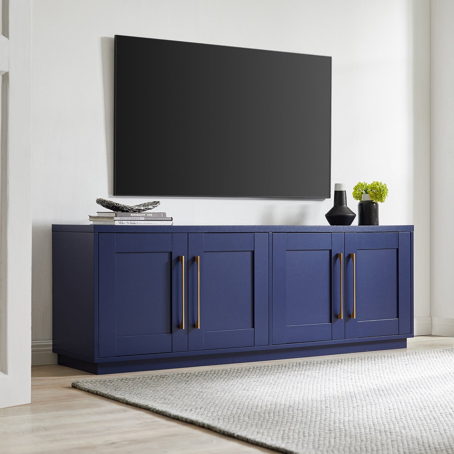 Meuble TV rectangulaire Tillman pour téléviseurs jusqu'à 75 pouces