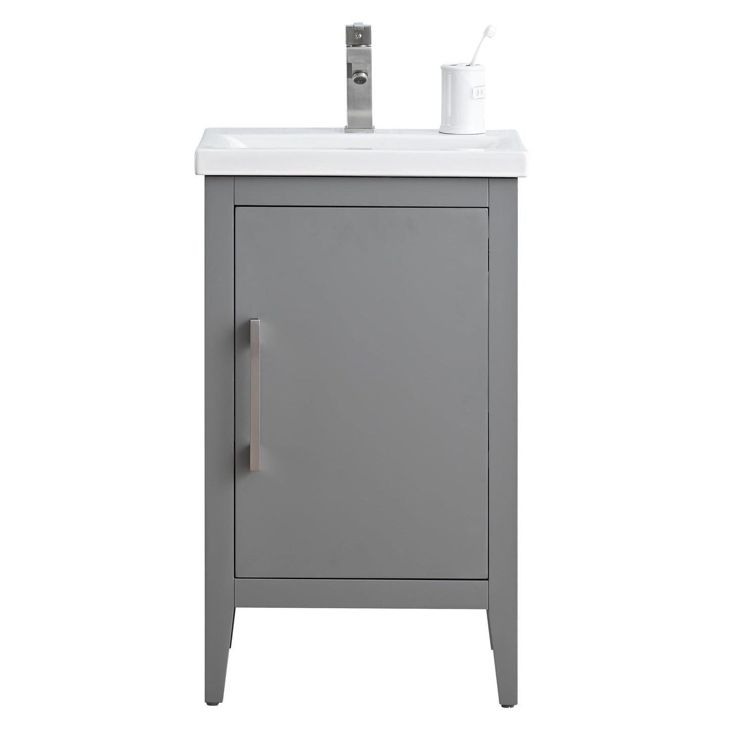 Meuble-lavabo de salle de bain Vanity Art à lavabo simple, 20, 24 ou 30 pouces, avec dessus en céramique.