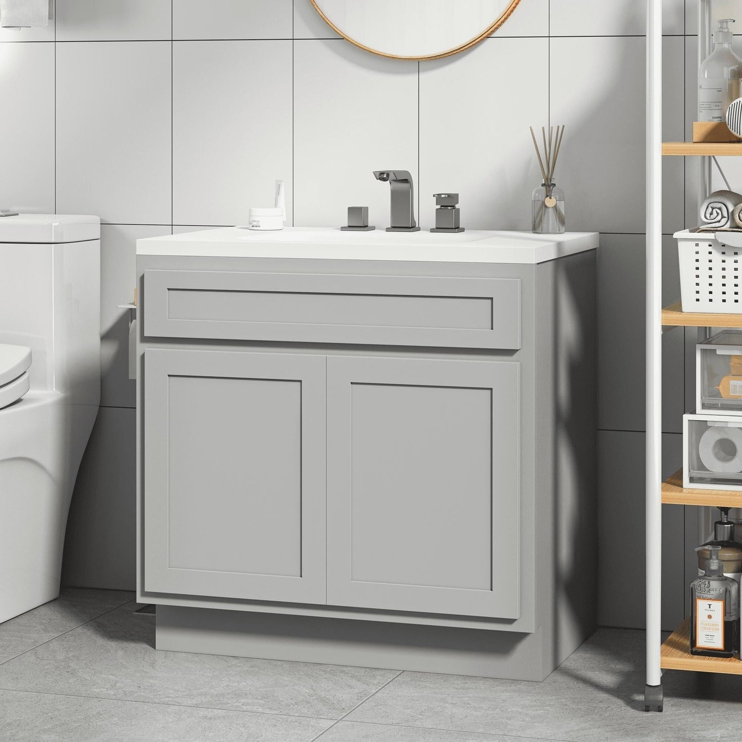 Meuble-lavabo de salle de bain Vanity Art à lavabo simple de 36 pouces