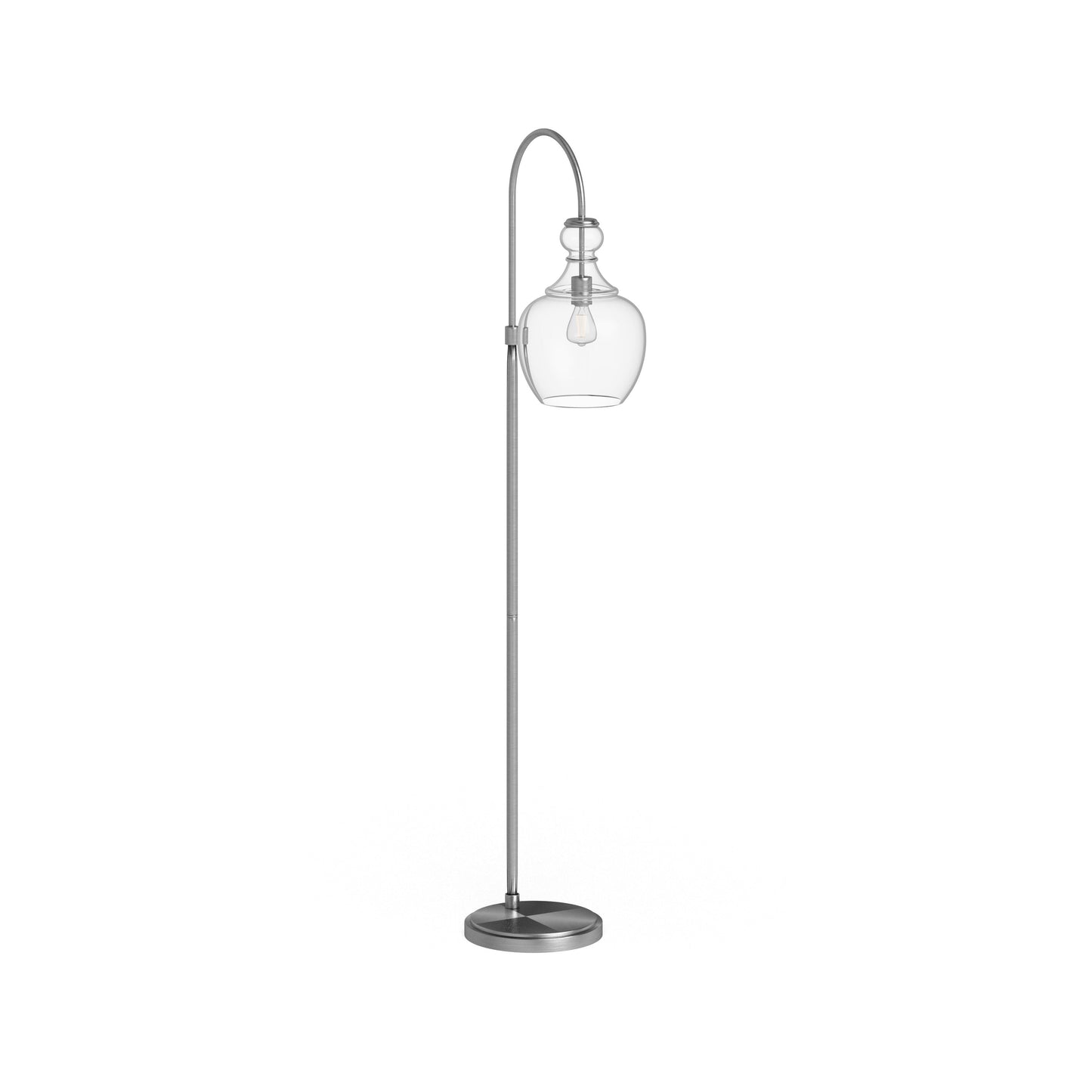 Verona Lampe de sol à arc avec abat-jour en verre