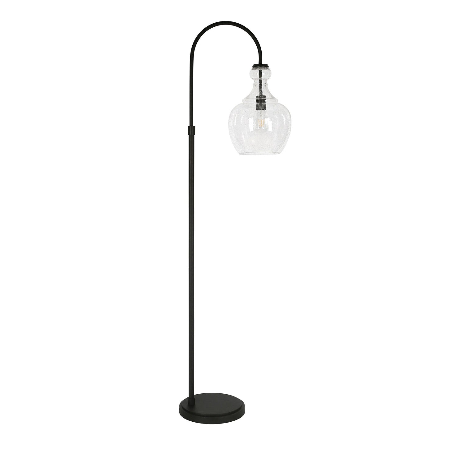 Verona Lampe de sol à arc avec abat-jour en verre