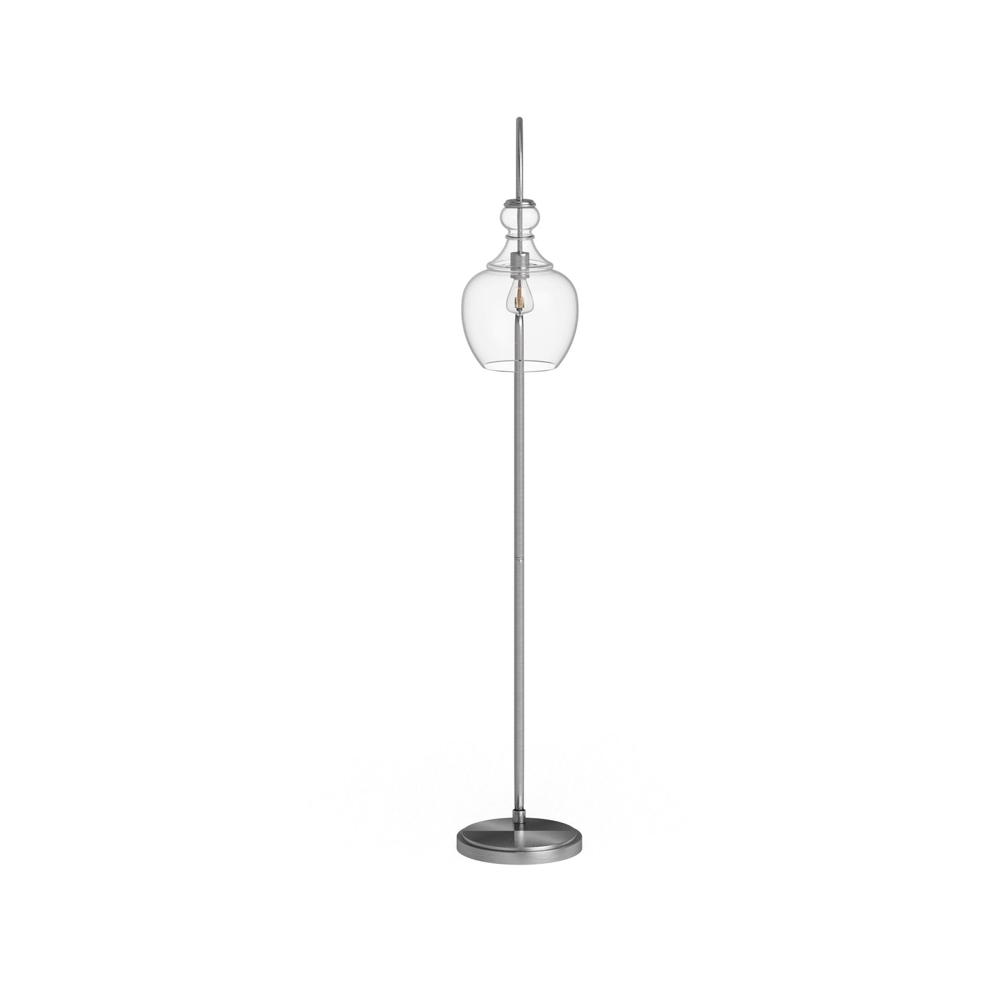 Verona Lampe de sol à arc avec abat-jour en verre