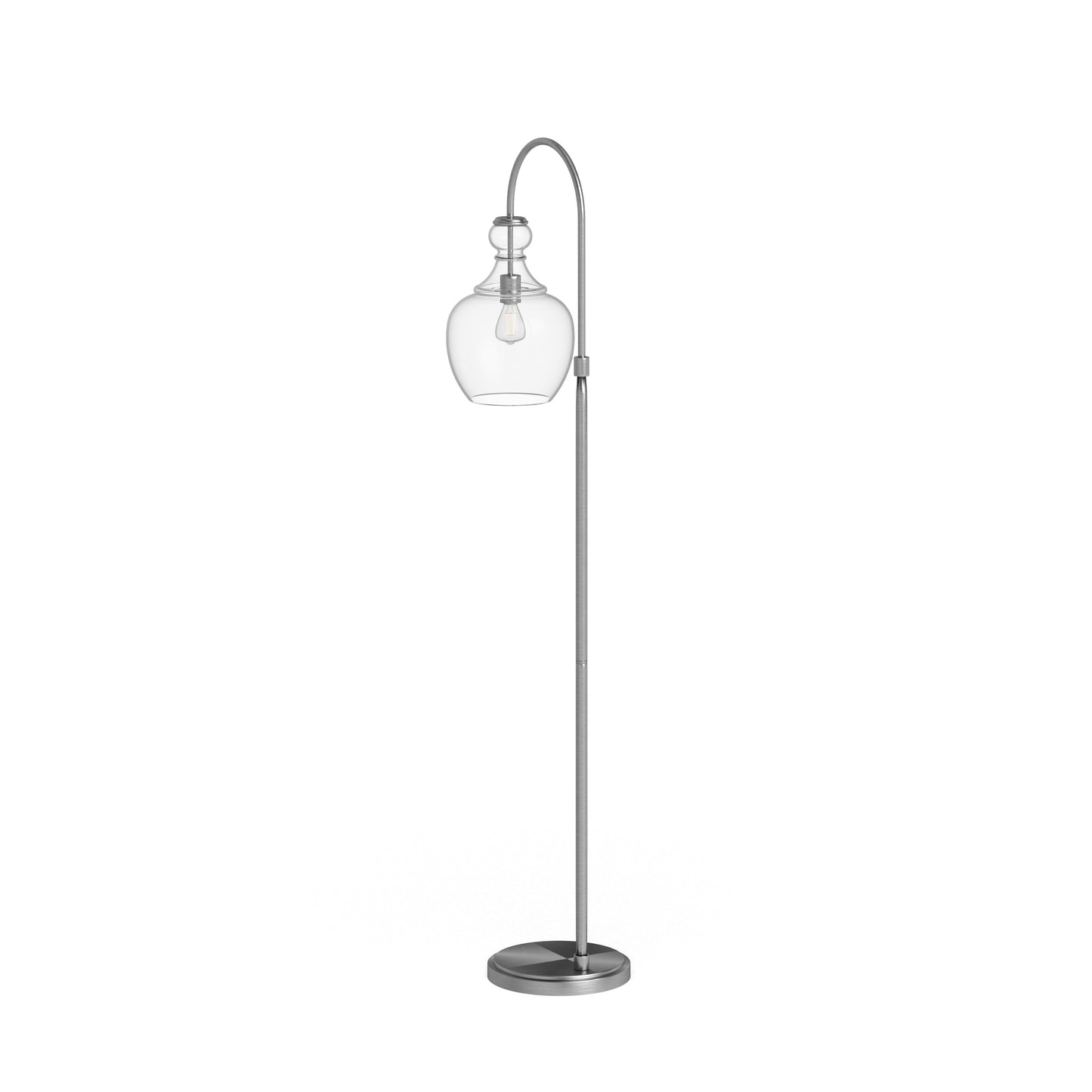 Verona Lampe de sol à arc avec abat-jour en verre