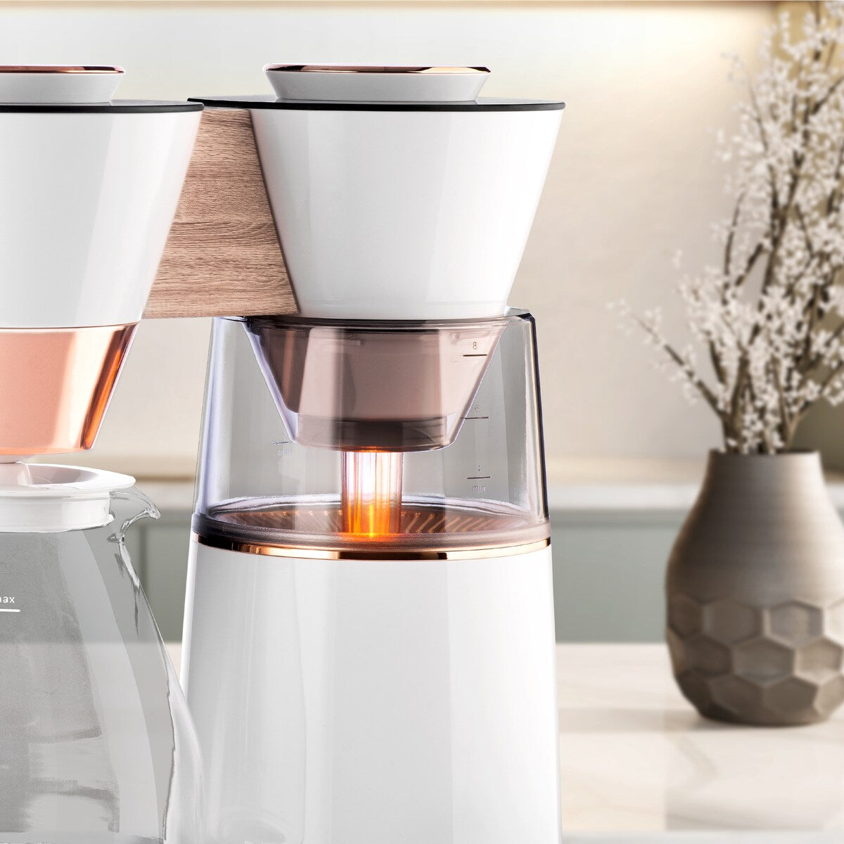 Vision, cafetière à filtre 12 tasses de luxe avec tableau de bord rotatif