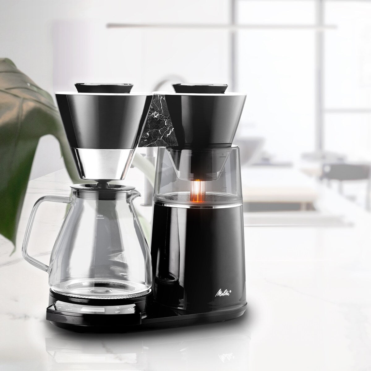 Vision, cafetière à filtre 12 tasses de luxe avec tableau de bord rotatif