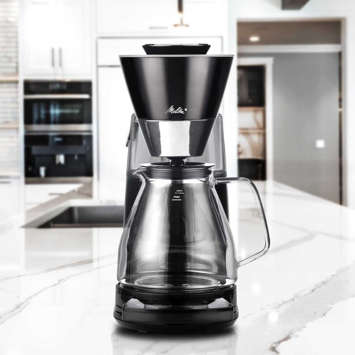 Vision, cafetière à filtre 12 tasses de luxe avec tableau de bord rotatif