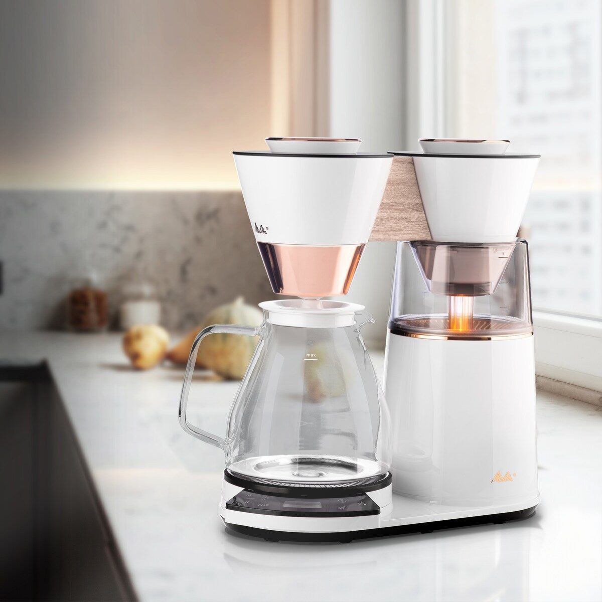 Vision, cafetière à filtre 12 tasses de luxe avec tableau de bord rotatif
