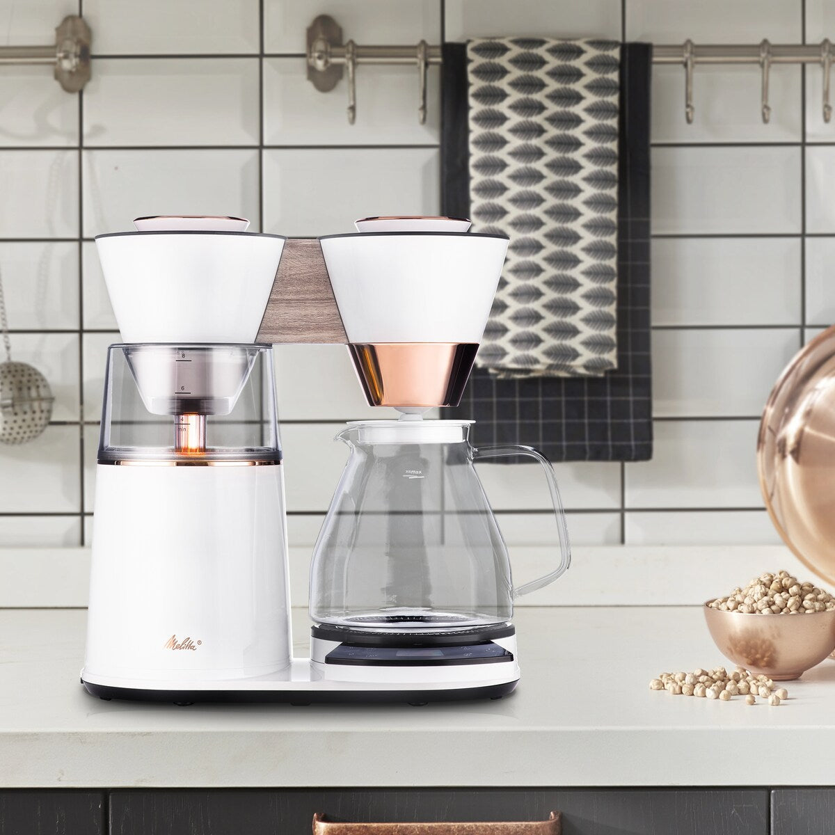 Vision, cafetière à filtre 12 tasses de luxe avec tableau de bord rotatif