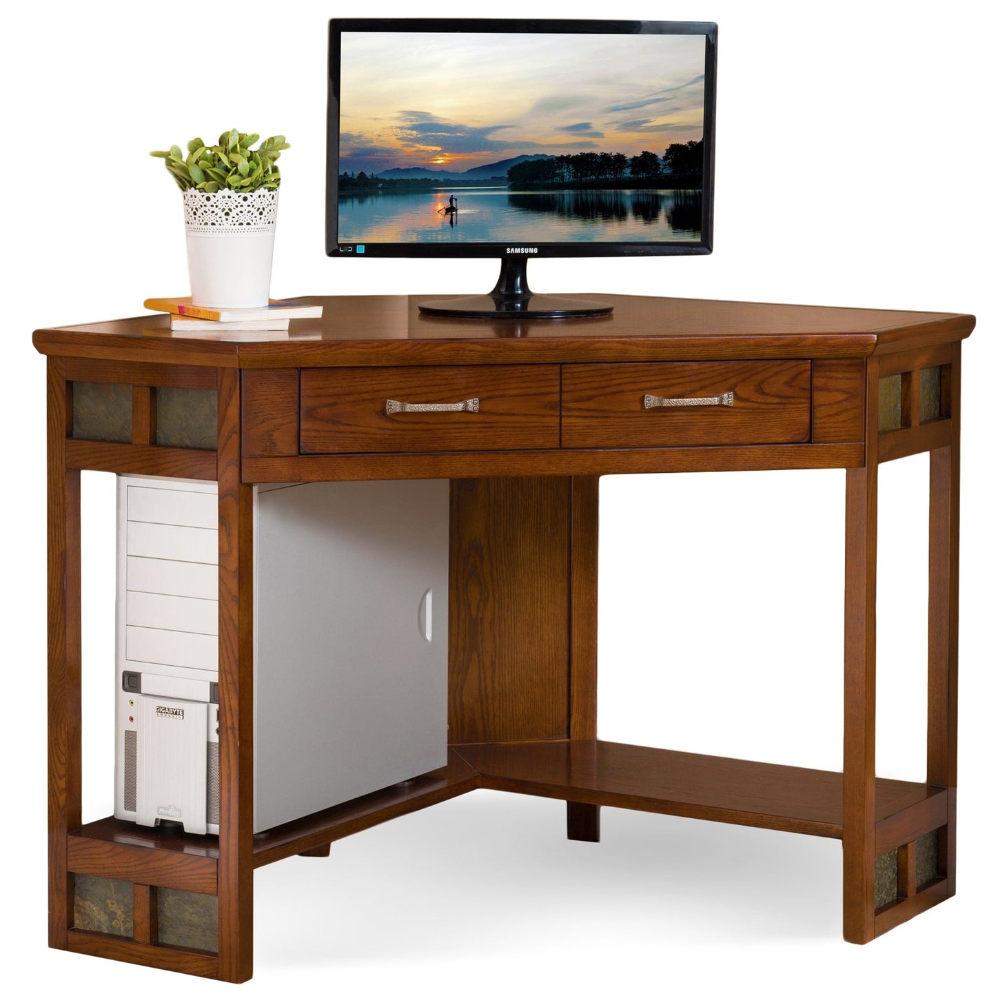 Bureau d'écriture d'angle Mission de Leick Home