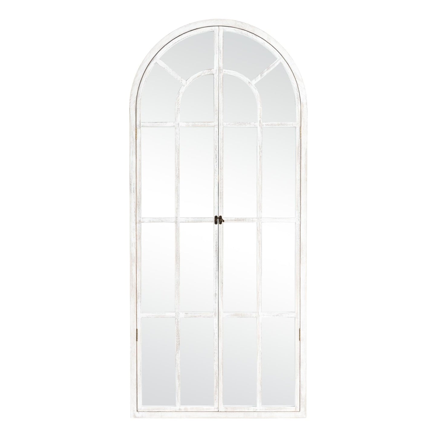 Miroir en forme de fenêtre, miroir en bois incurvé, 71'' L*31'' l