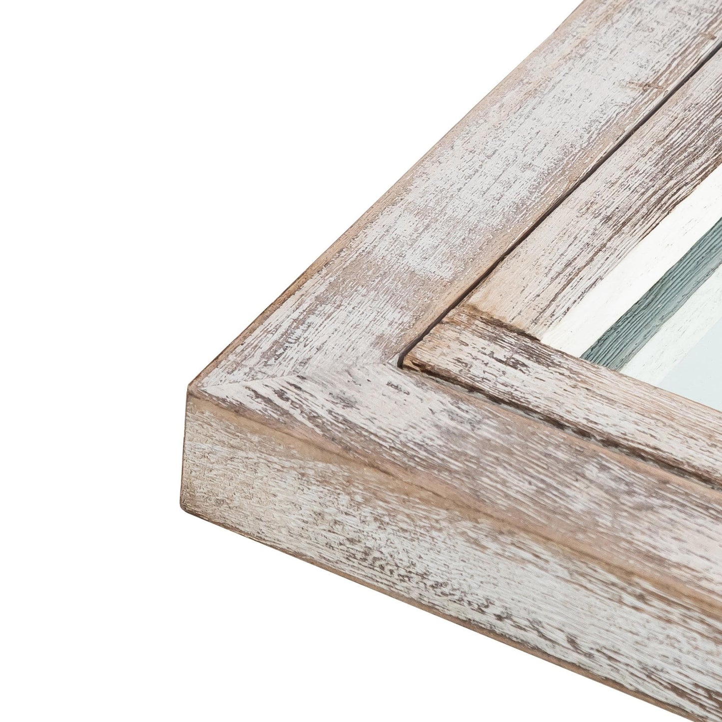 Miroir en forme de fenêtre, miroir en bois incurvé, 71'' L*31'' l