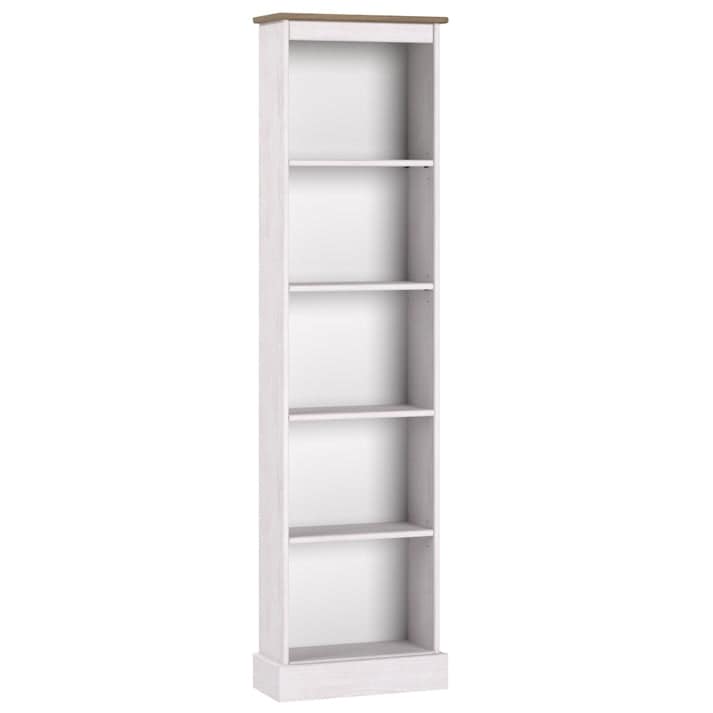 Étagère à livres en bois, haute et étroite, collection Corona | Furniture Dash