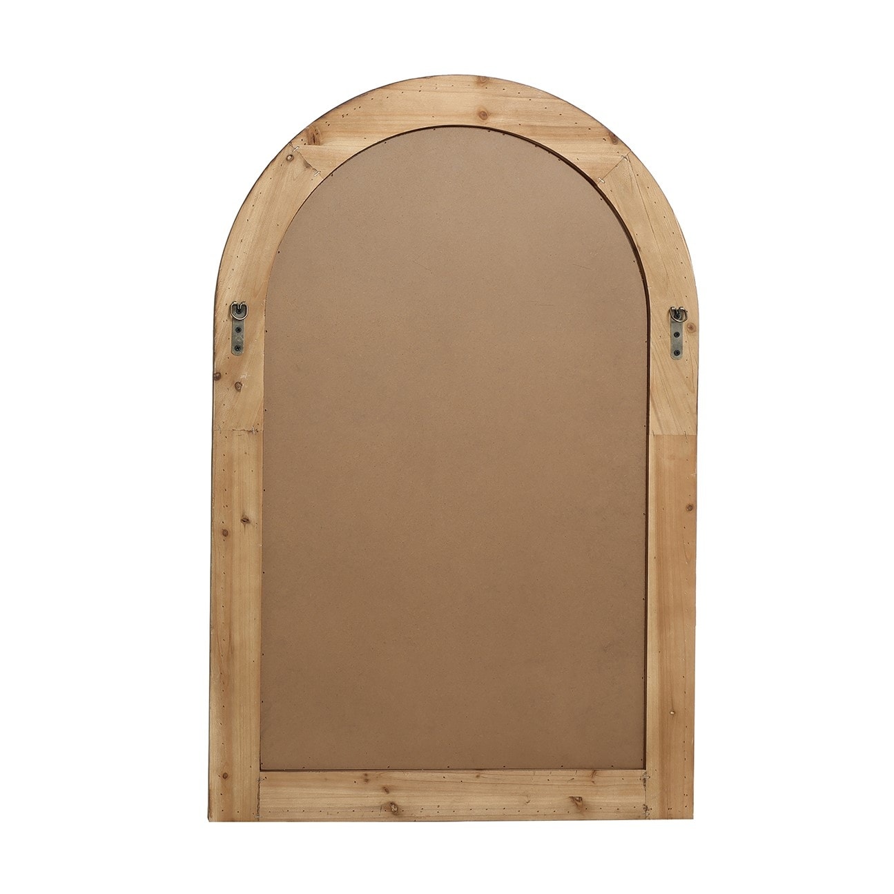 Miroir mural à cadre en bois en forme d'arche, miroir mural de salle de bain - 99,6 cm (H) x 65,7 cm (L) x 3,8 cm (P)