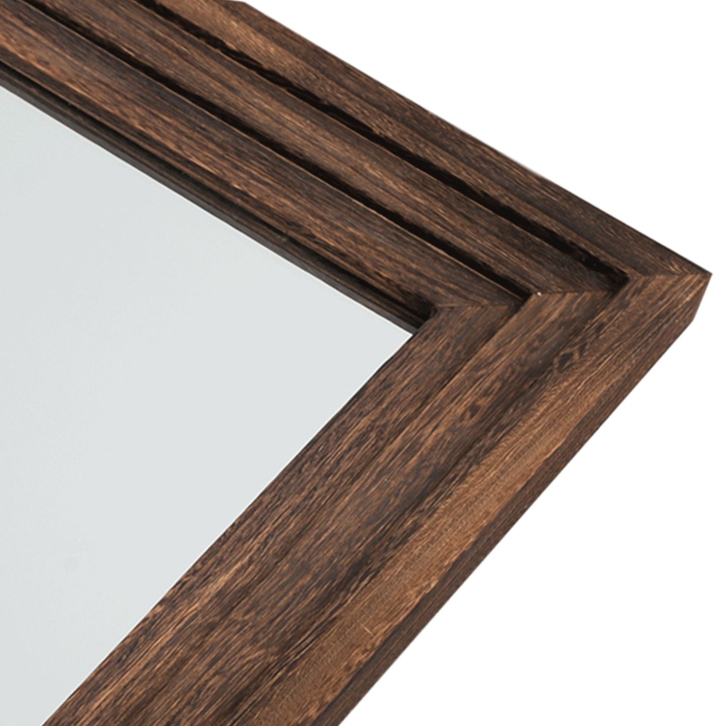 Miroir mural à cadre en bois, style échelle - 64*21