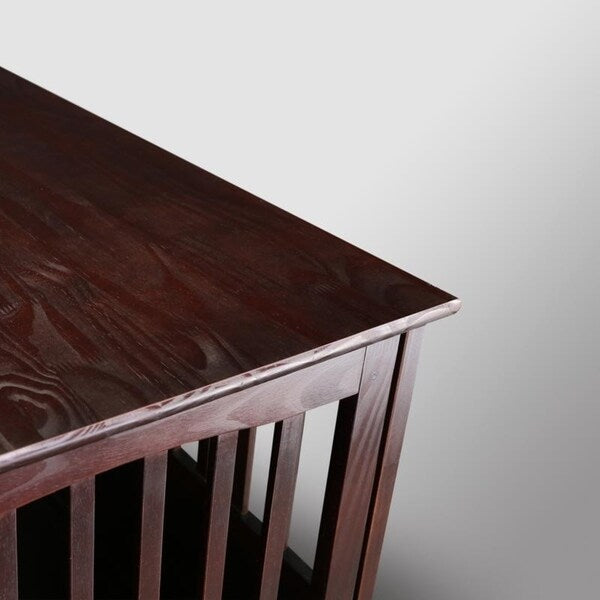 Table d'appoint en bois pour panier pour animaux de compagnie avec porte verrouillable