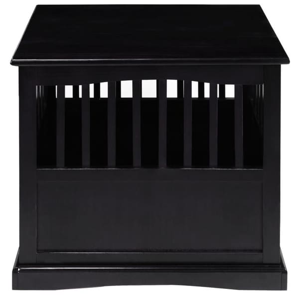 Table d'appoint en bois pour panier pour animaux de compagnie avec porte verrouillable