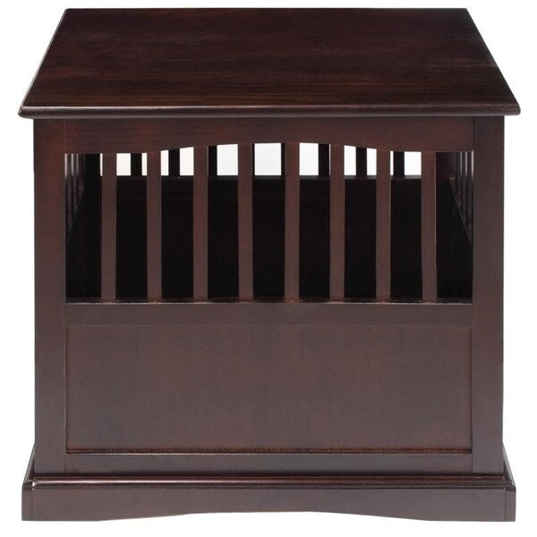 Table d'appoint en bois pour panier pour animaux de compagnie avec porte verrouillable