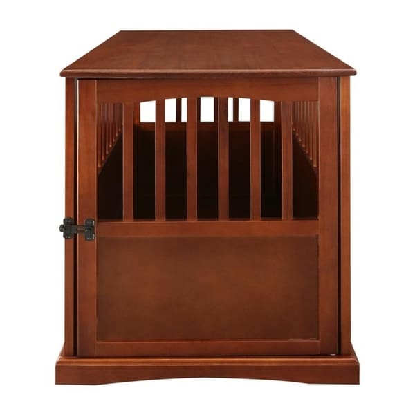 Table d'appoint en bois pour panier pour animaux de compagnie avec porte verrouillable