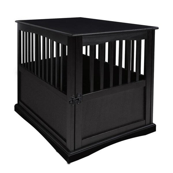Table d'appoint en bois pour panier pour animaux de compagnie avec porte verrouillable