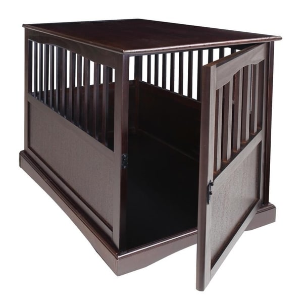 Table d'appoint en bois pour panier pour animaux de compagnie avec porte verrouillable