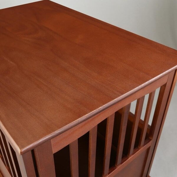 Table d'appoint en bois pour panier pour animaux de compagnie avec porte verrouillable