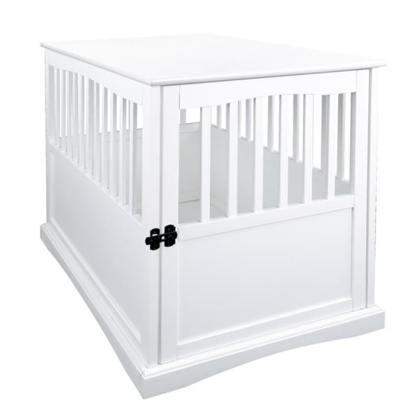 Table d'appoint en bois pour panier pour animaux de compagnie avec porte verrouillable