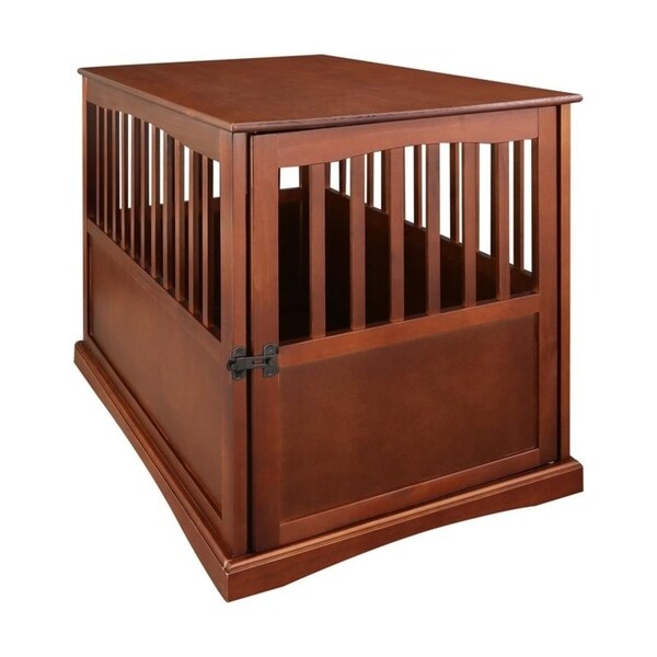 Table d'appoint en bois pour panier pour animaux de compagnie avec porte verrouillable