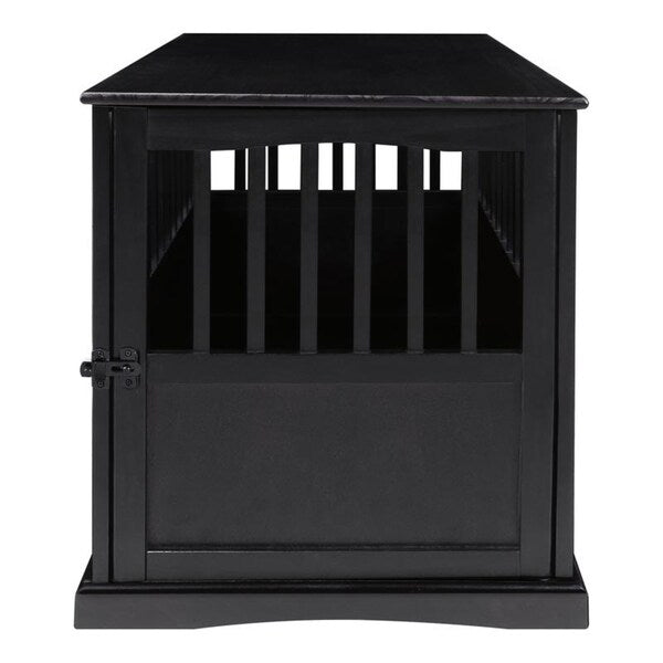 Table d'appoint en bois pour panier pour animaux de compagnie avec porte verrouillable